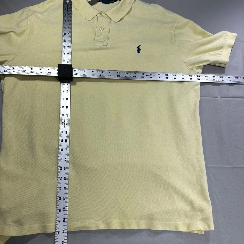 Vintage Polo Ralph Lauren Polo Shirt Mens XL Yellow Preppy Quiet‎ Luxury